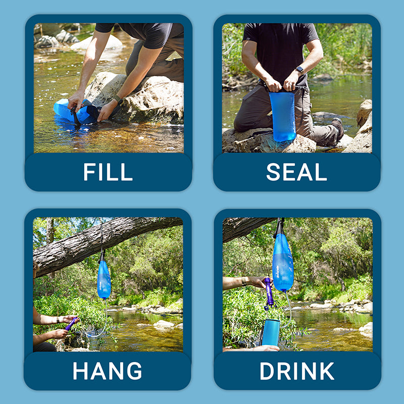 Gravity Bag with Hollow Fiber Filter